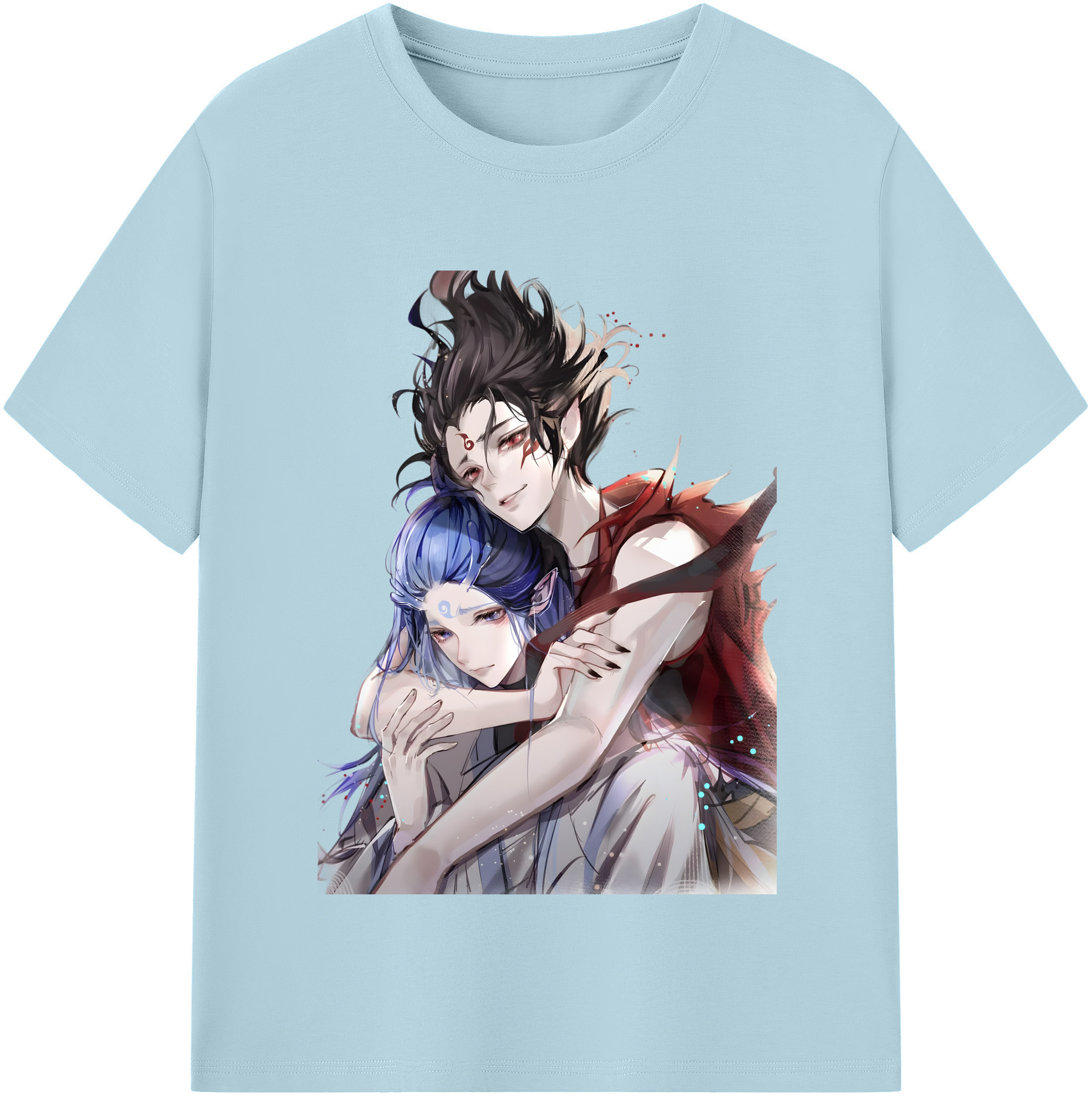 （画像用） Ne Zha 2 ナタ 魔童の大暴れ 綿100％半袖Tシャツ（フロントプリント）